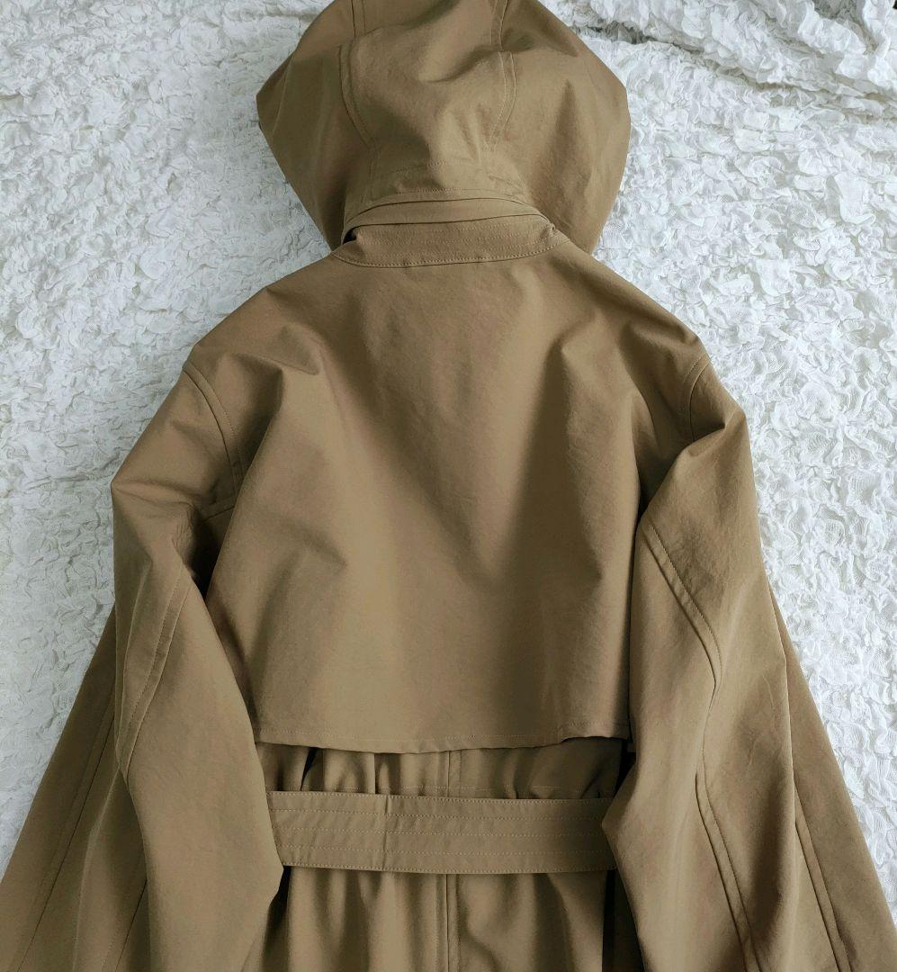 美品✨レリル lelill オールウェザーフードトレンチコート ベージュ 洗える