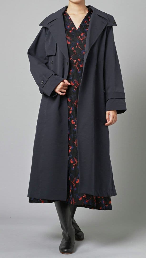 美品✨レリル lelill オールウェザーフードトレンチコート ベージュ 洗える