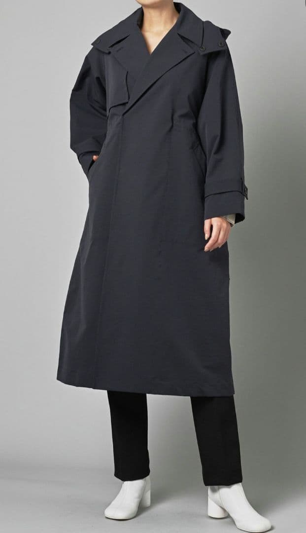 美品✨レリル lelill オールウェザーフードトレンチコート ベージュ 洗える