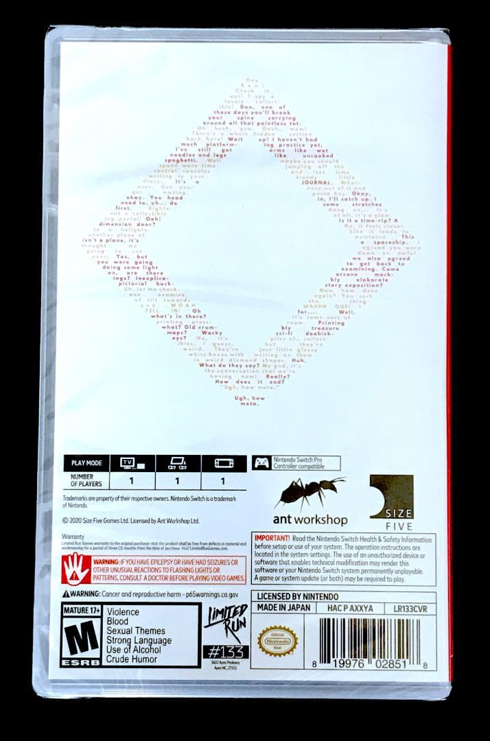 Lair of the Clockwork God Switch 新品未開封