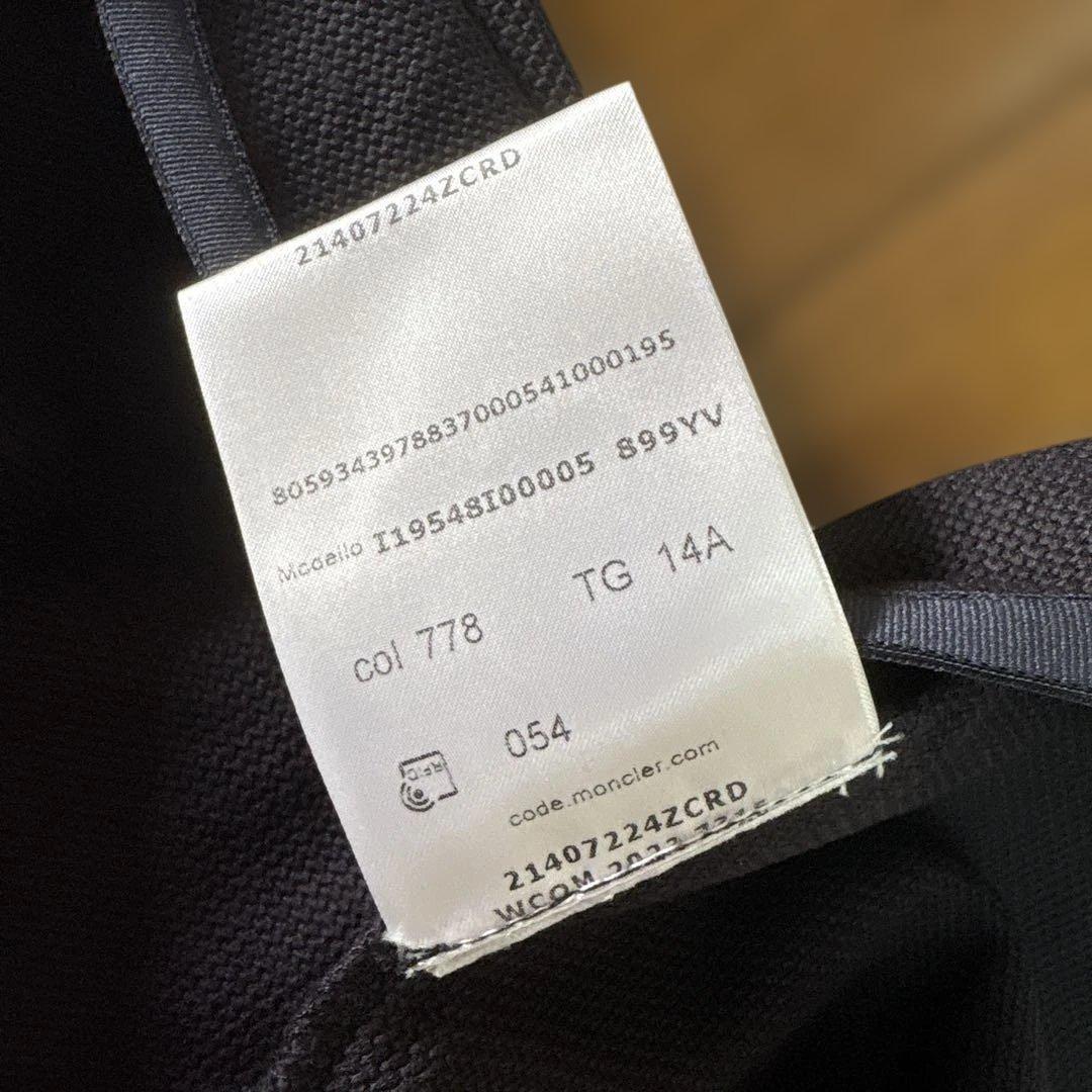 お値下げ✨大人もOK⭐️MONCLER ブラック ノースリーブワンピース・14A