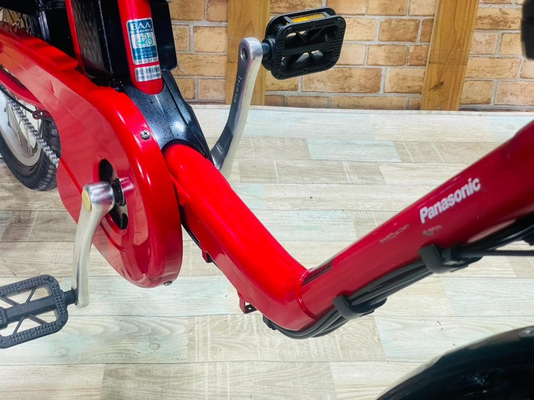 超特価 レッド系 パナソニック 子供乗せ電動アシスト自転車 ZH3338