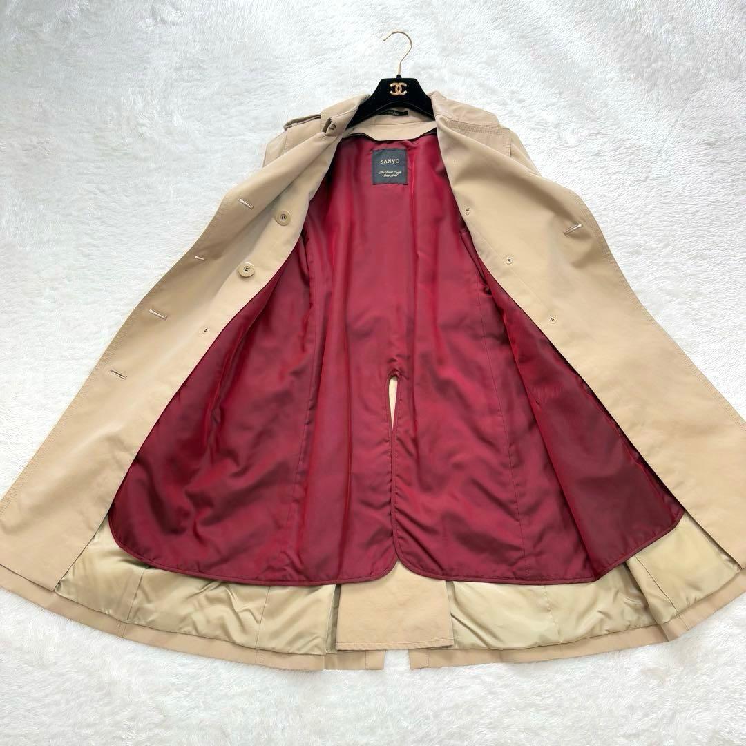 SANYO 100年コート ベージュ 青森ファクトリー製 ライナー付 三陽商会