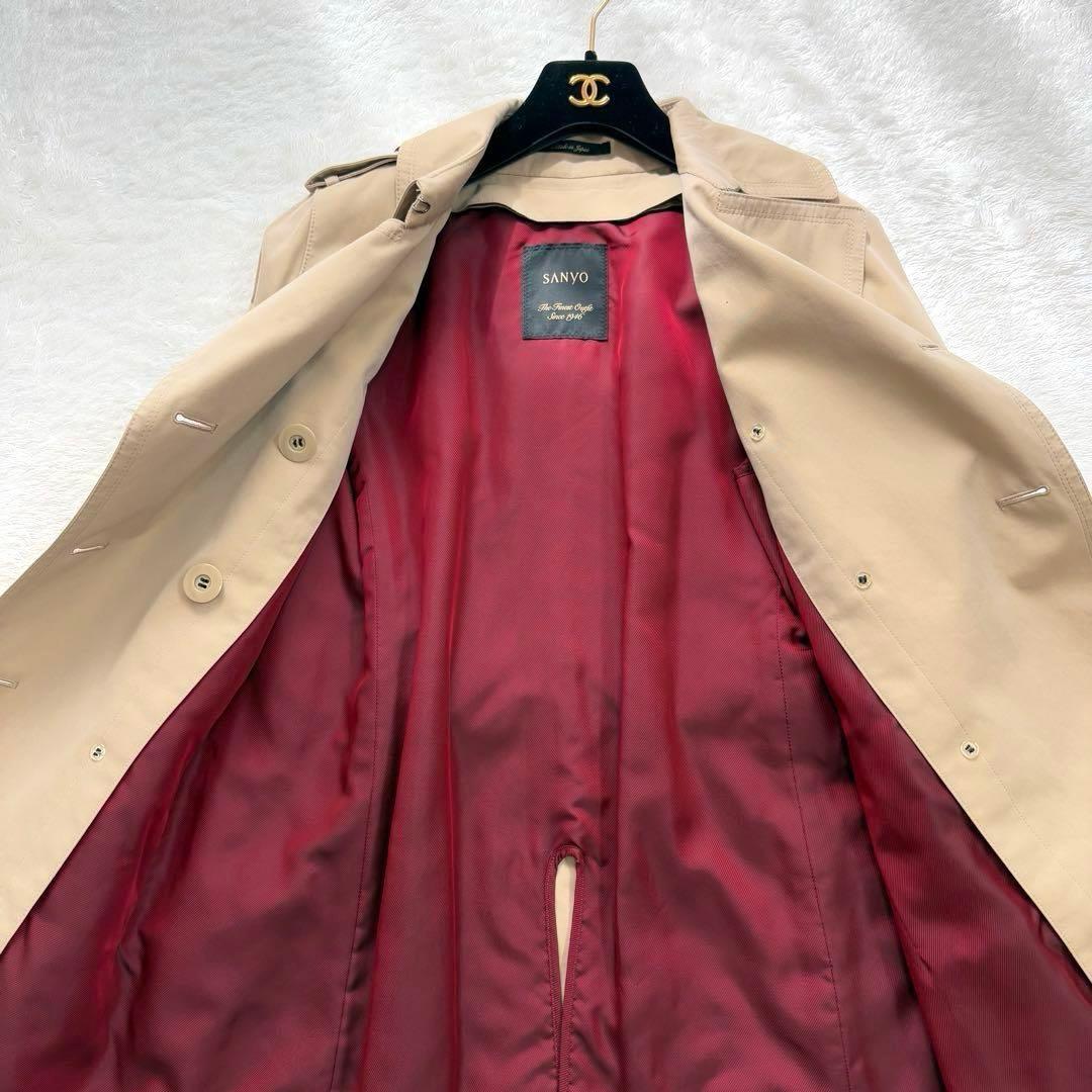 SANYO 100年コート ベージュ 青森ファクトリー製 ライナー付 三陽商会