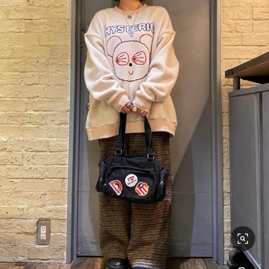 ヒステリックグラマー　RED EYE FLASH刺繍　オーバーサイズスウェット