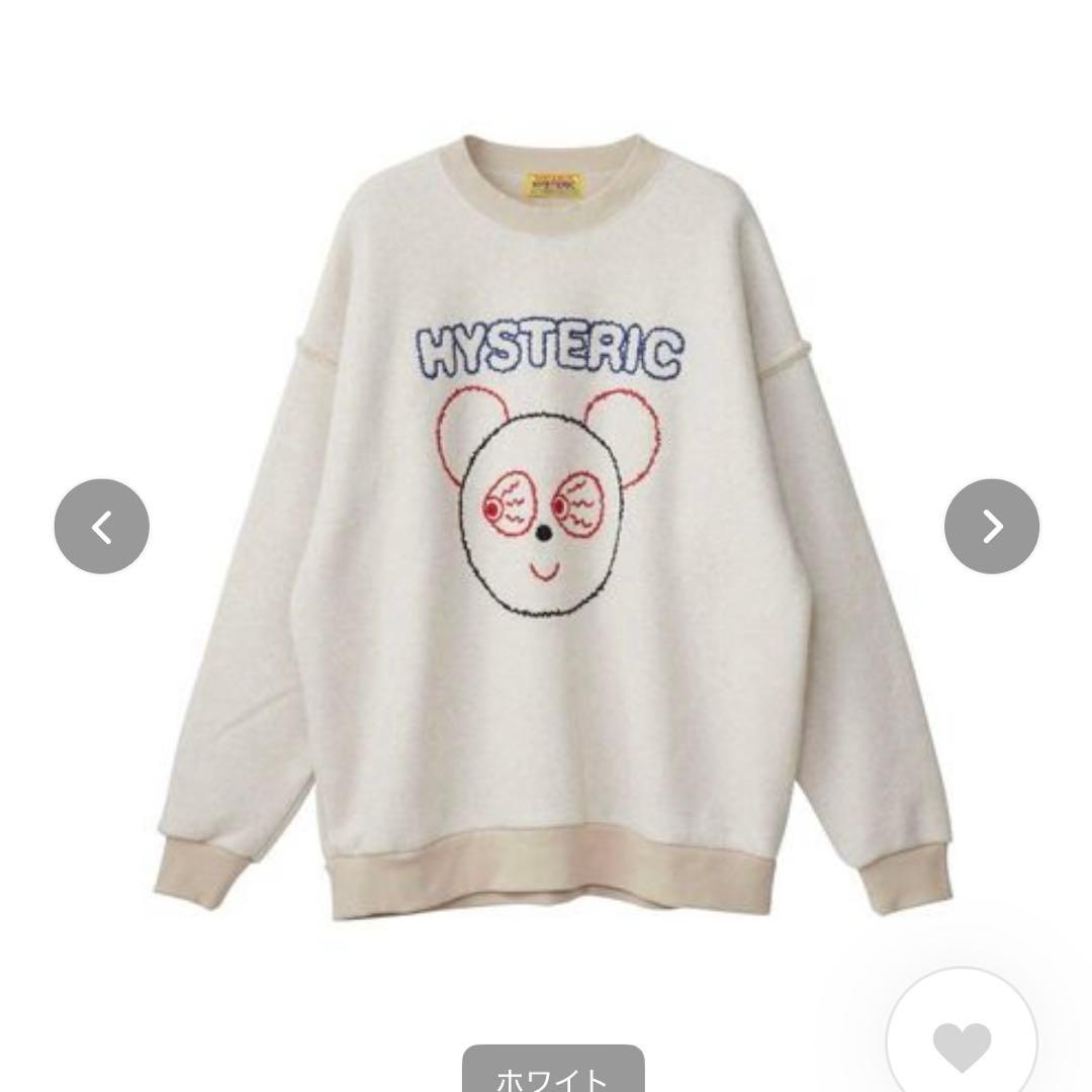 ヒステリックグラマー　RED EYE FLASH刺繍　オーバーサイズスウェット
