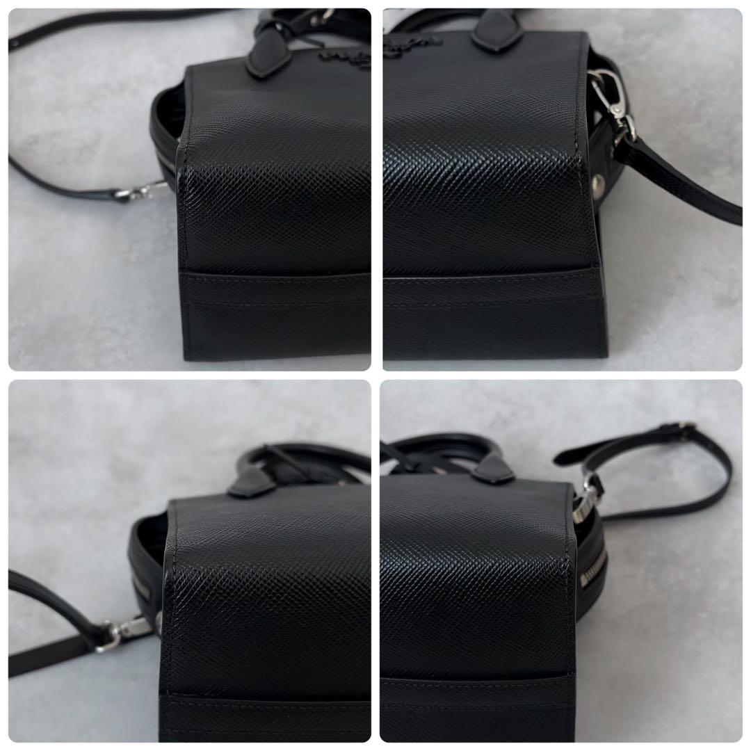 【未使用級✨】プラダ モノクローム 2WAY ショルダーバッグ　ICチップ搭載