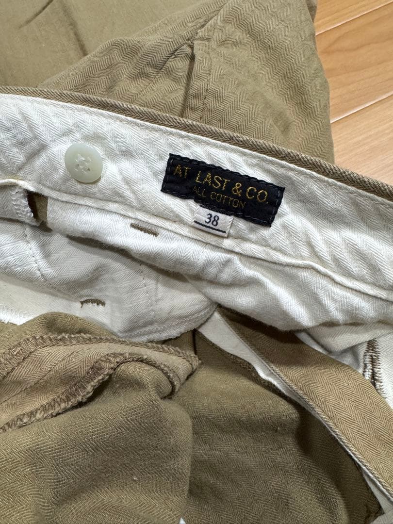 AtLast ＆ Co ヘリンボーントラウザーパンツ テンダーロイン w38