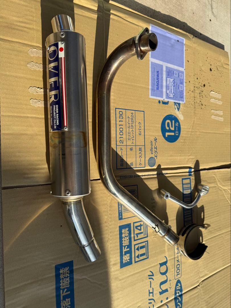 OVER ステンレス マフラー 中古