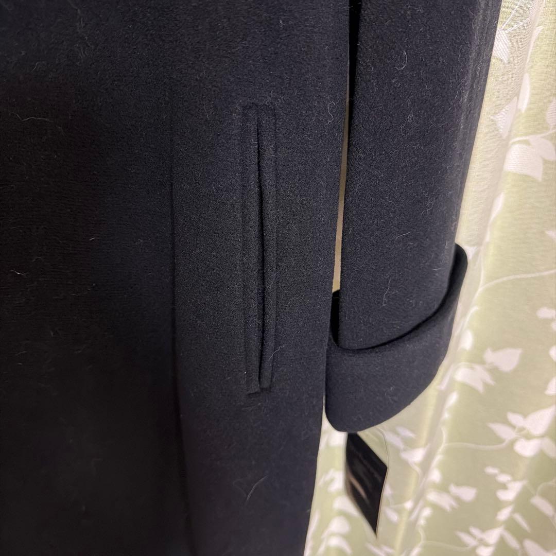Burberry 黒 ロングコート　7AR アンゴラ、羊毛　未使用