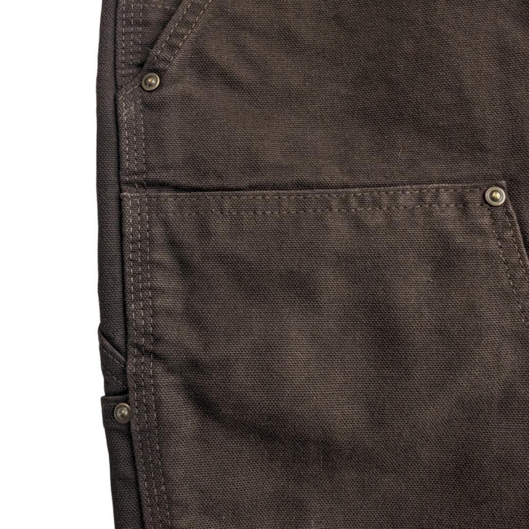 USA製 W30L30 カーハート ダークブラウン B136 ダブルニー