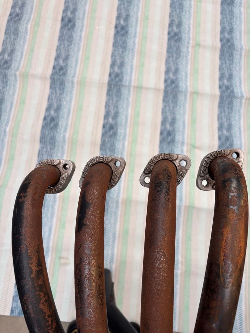 ゼファー400 手曲げ　ショート管　マフラー