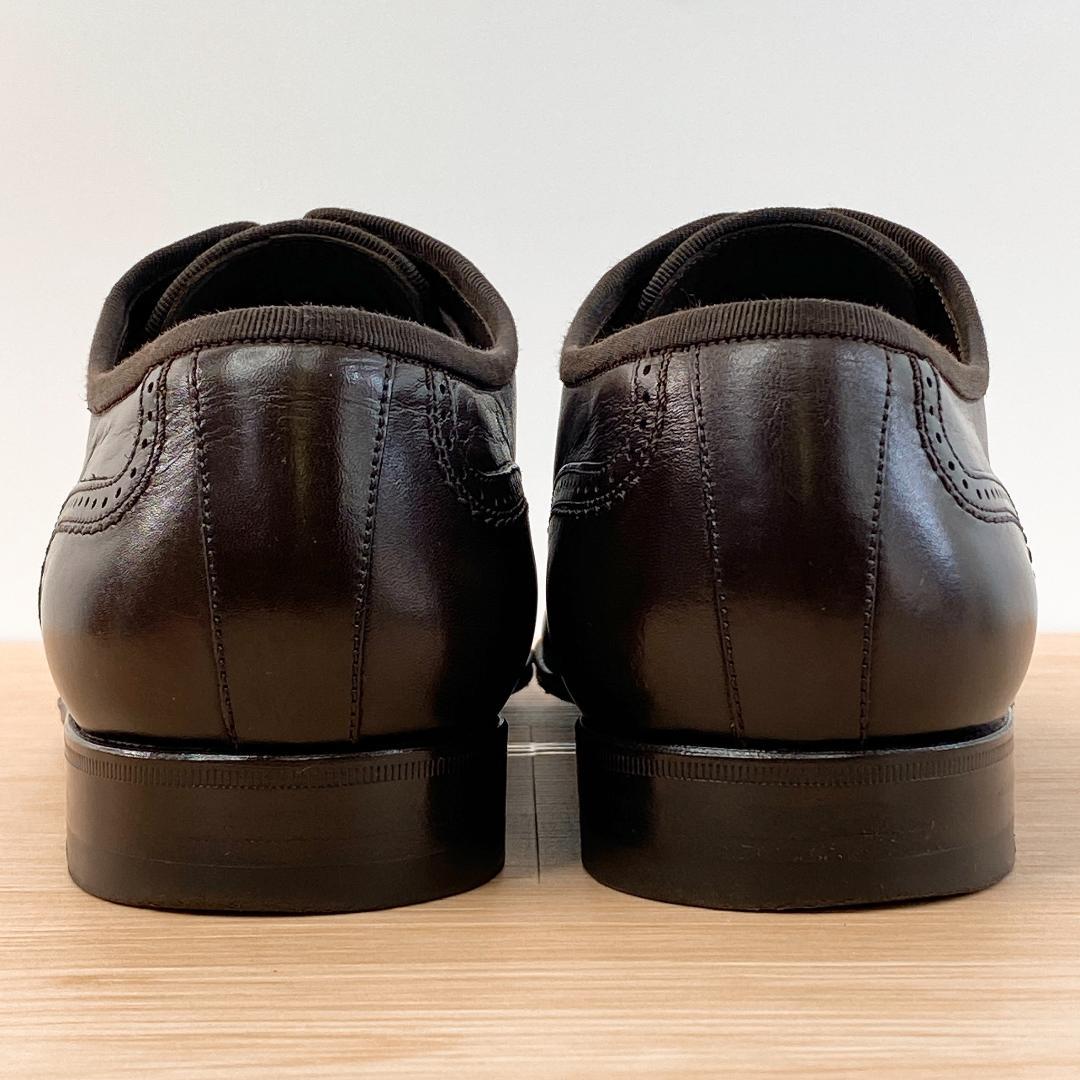 ルイヴィトン ビジネスシューズ 革靴 パンチング モノグラム ブラウン 25㎝