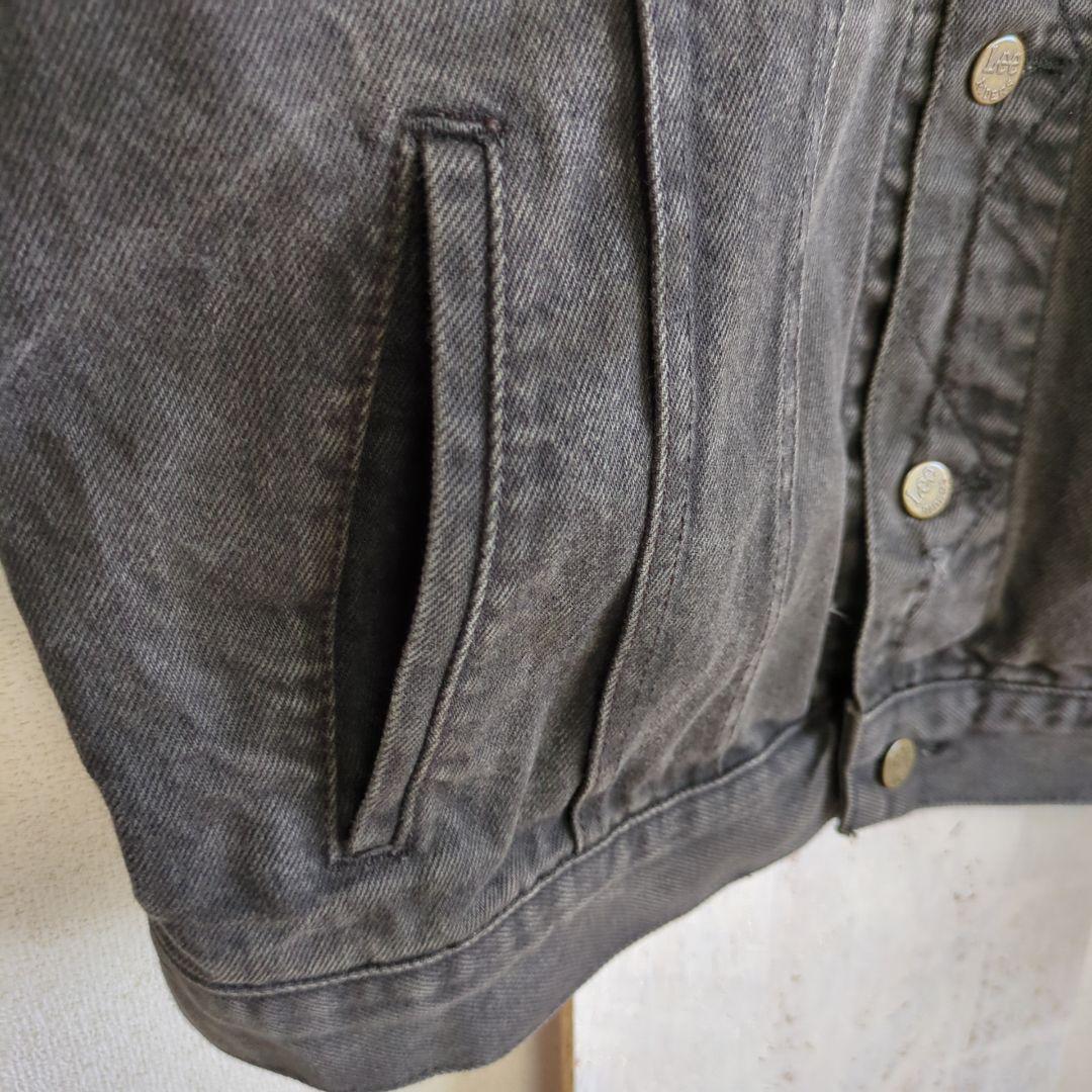 極上フェード　Lee リー　ブラック デニムジャケット XL　墨黒