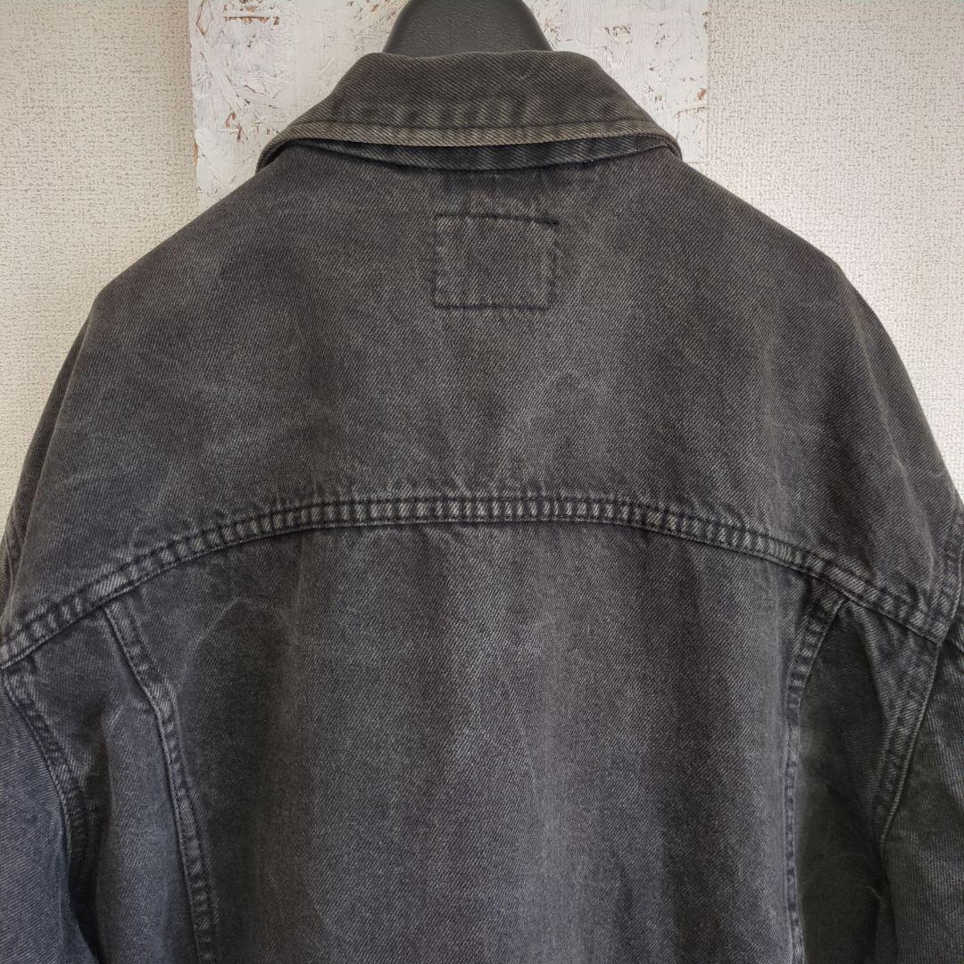 極上フェード　Lee リー　ブラック デニムジャケット XL　墨黒
