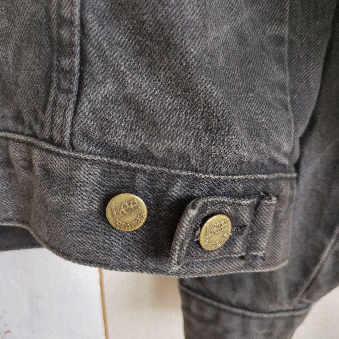 極上フェード　Lee リー　ブラック デニムジャケット XL　墨黒