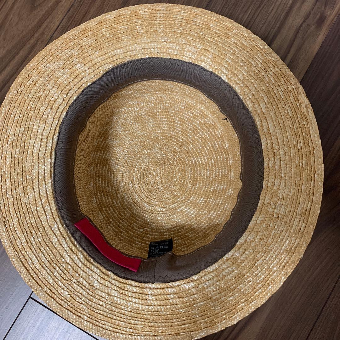 CA4LA カンカン帽　OLD NEW 2 麦わら帽子　ベージュ　M