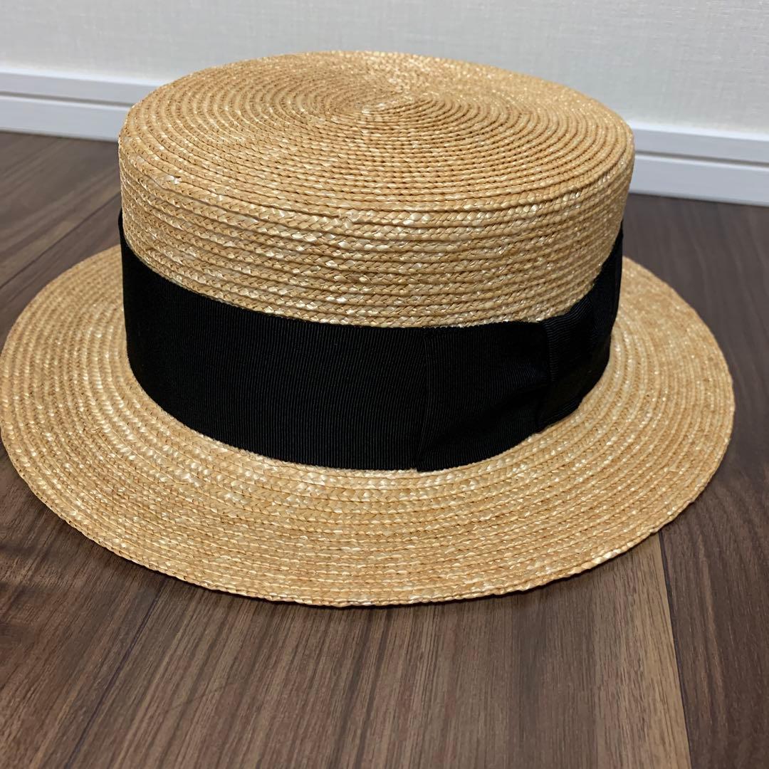 CA4LA カンカン帽　OLD NEW 2 麦わら帽子　ベージュ　M