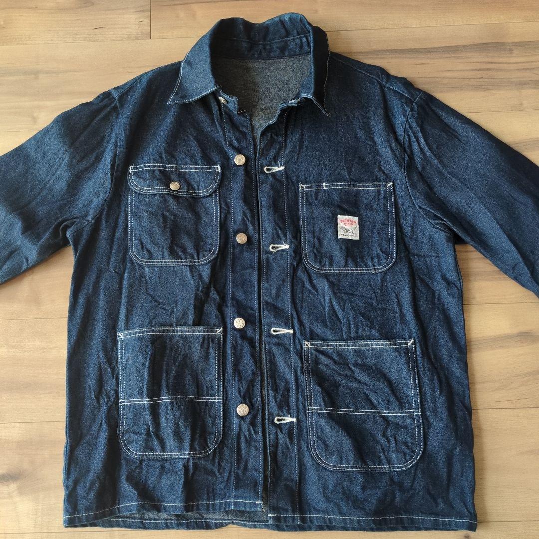 USA製 POINTER デニム カバーオール ジャケット S 90s