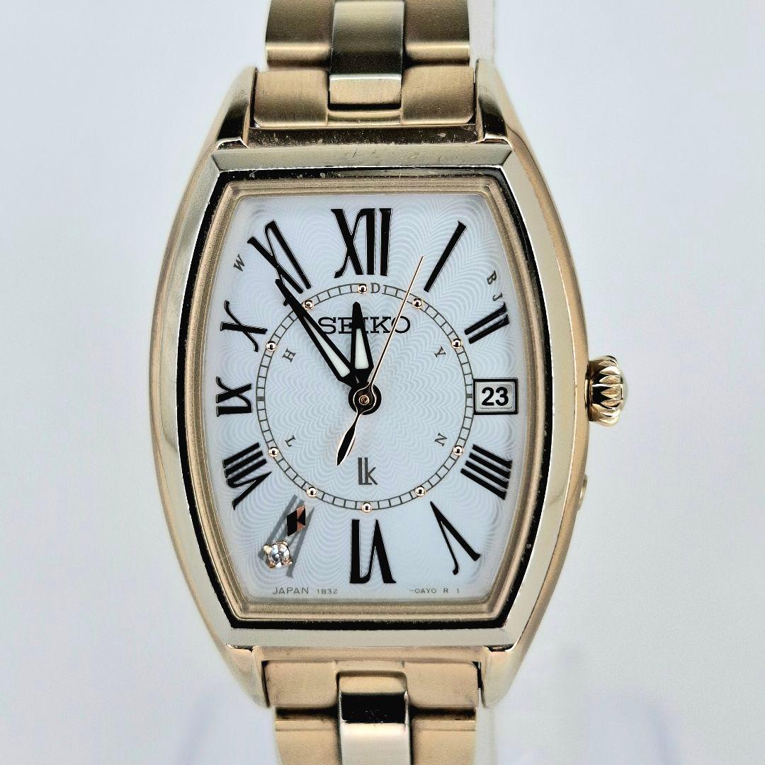 ✨良品 セイコー ルキア SEIKO lk ソーラー 電波 チタン ゴールド