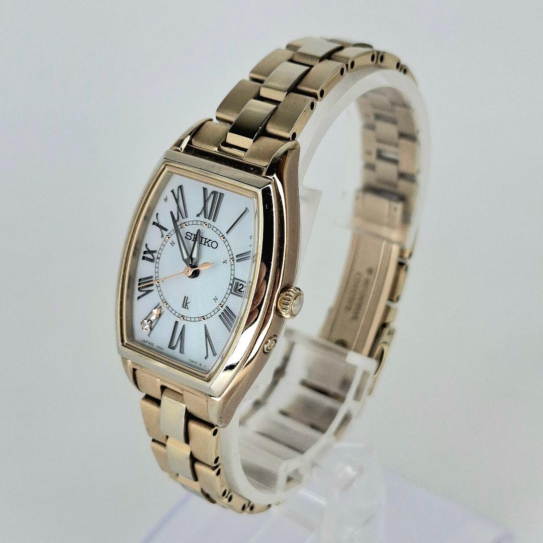 ✨良品 セイコー ルキア SEIKO lk ソーラー 電波 チタン ゴールド