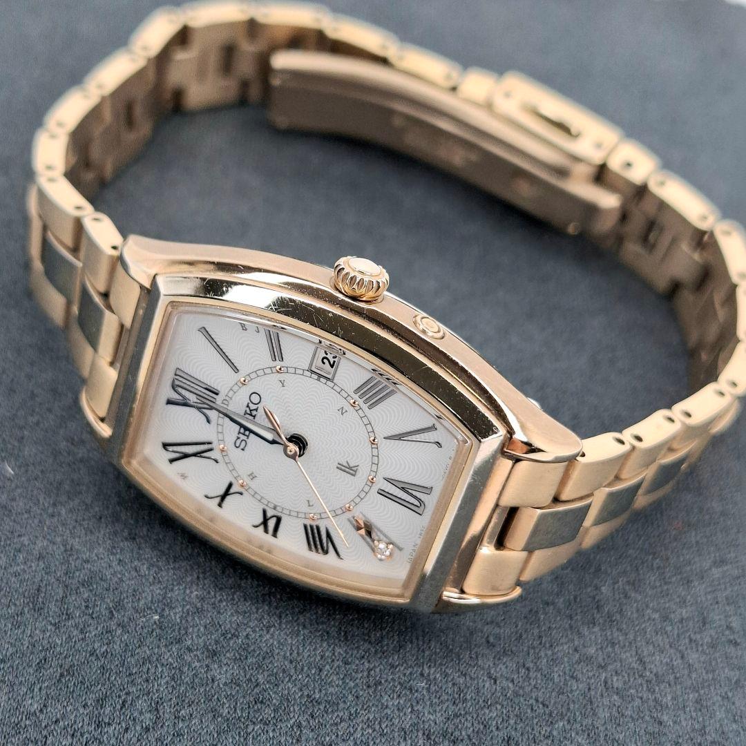 ✨良品 セイコー ルキア SEIKO lk ソーラー 電波 チタン ゴールド