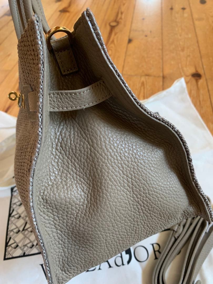 violad'oro ヴィオラドーロ　2way ラフィアシート　カゴバッグ