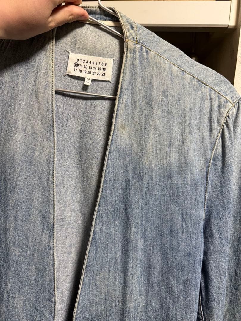 Maison Margiela メゾンマルジェラ　デニム　ノーカラージャケット