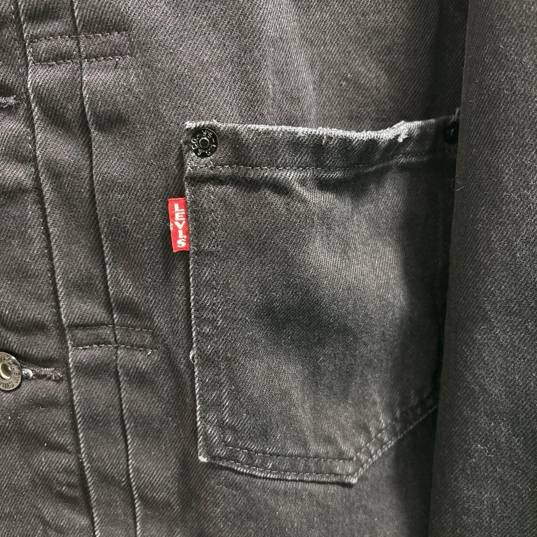 EDIFICE × Levi's 2nd Type トラッカー 襟レザーS