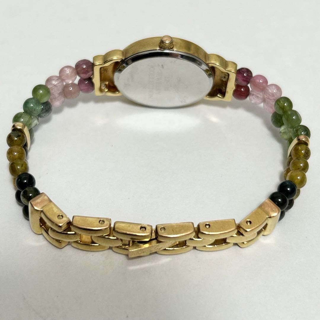 稼働/新品電池 ジュエリーコレクション ピンクシェル ブレスウォッチ