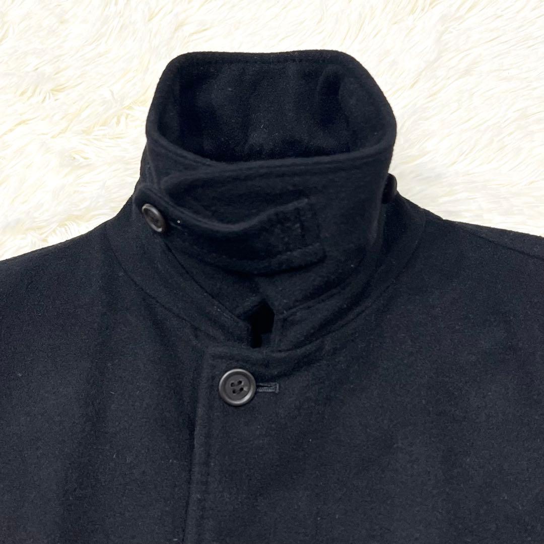 ポールスミス　カシミヤ　ラムウール　ロングコート　黒　M