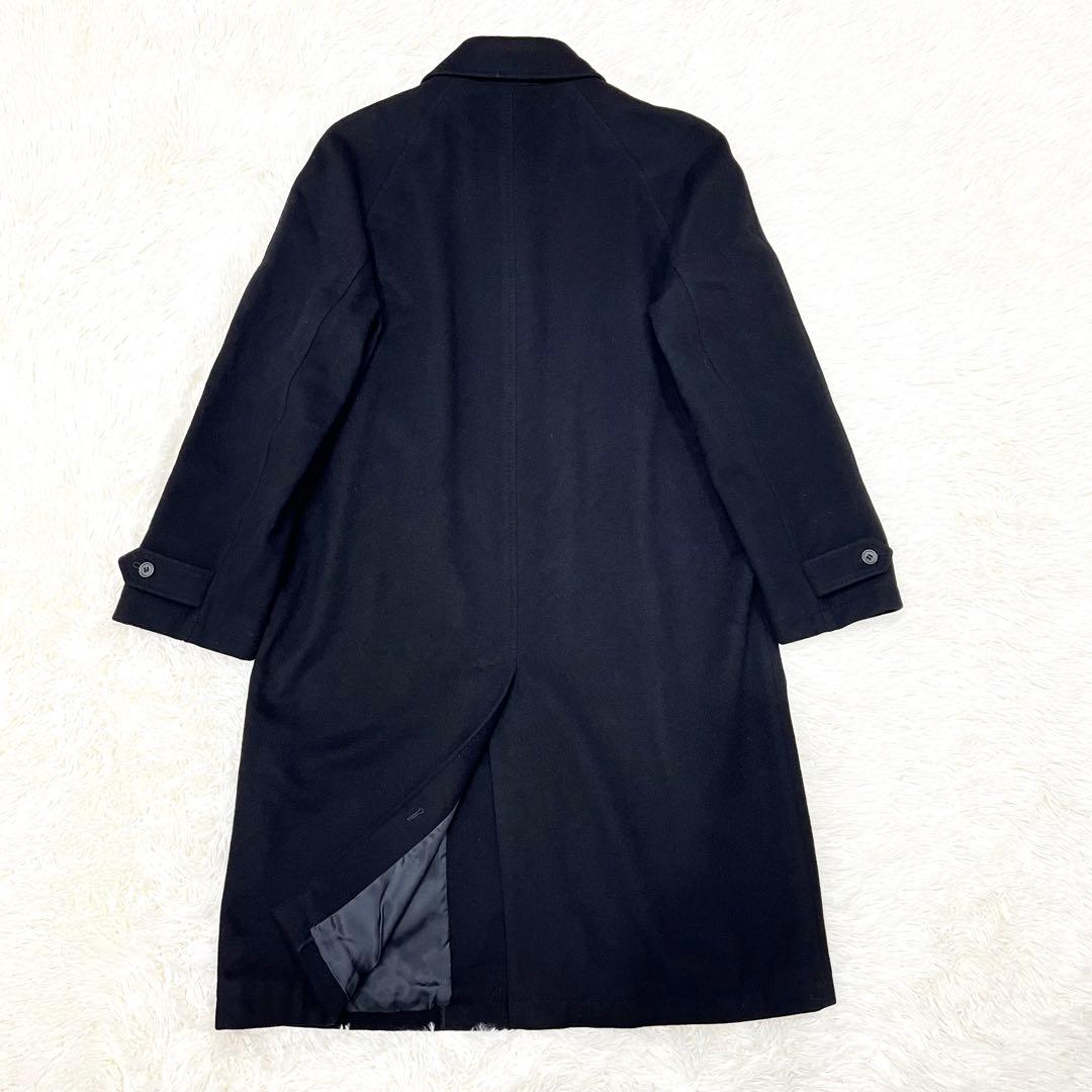 ポールスミス　カシミヤ　ラムウール　ロングコート　黒　M