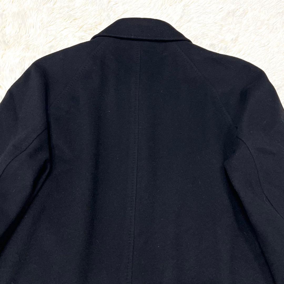ポールスミス　カシミヤ　ラムウール　ロングコート　黒　M