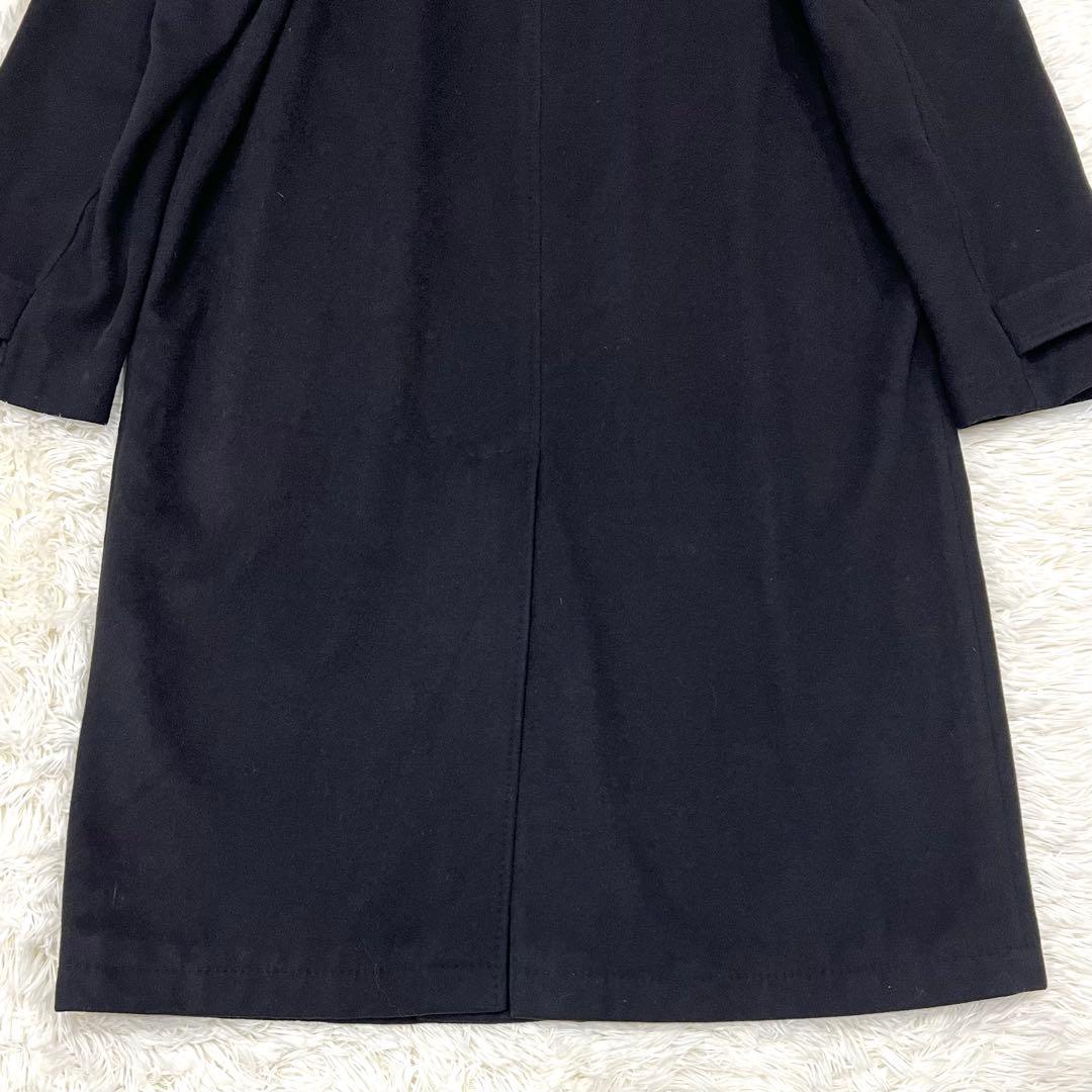 ポールスミス　カシミヤ　ラムウール　ロングコート　黒　M