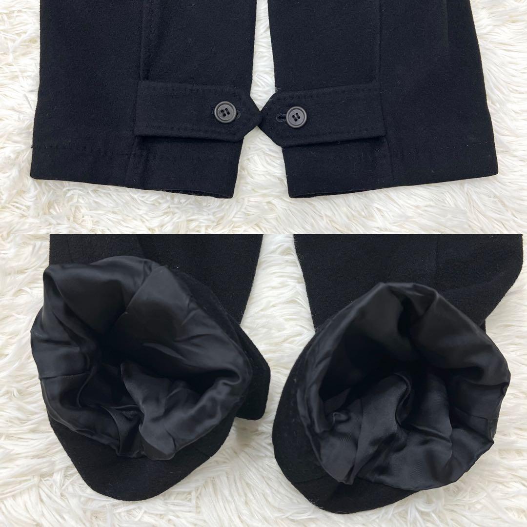 ポールスミス　カシミヤ　ラムウール　ロングコート　黒　M