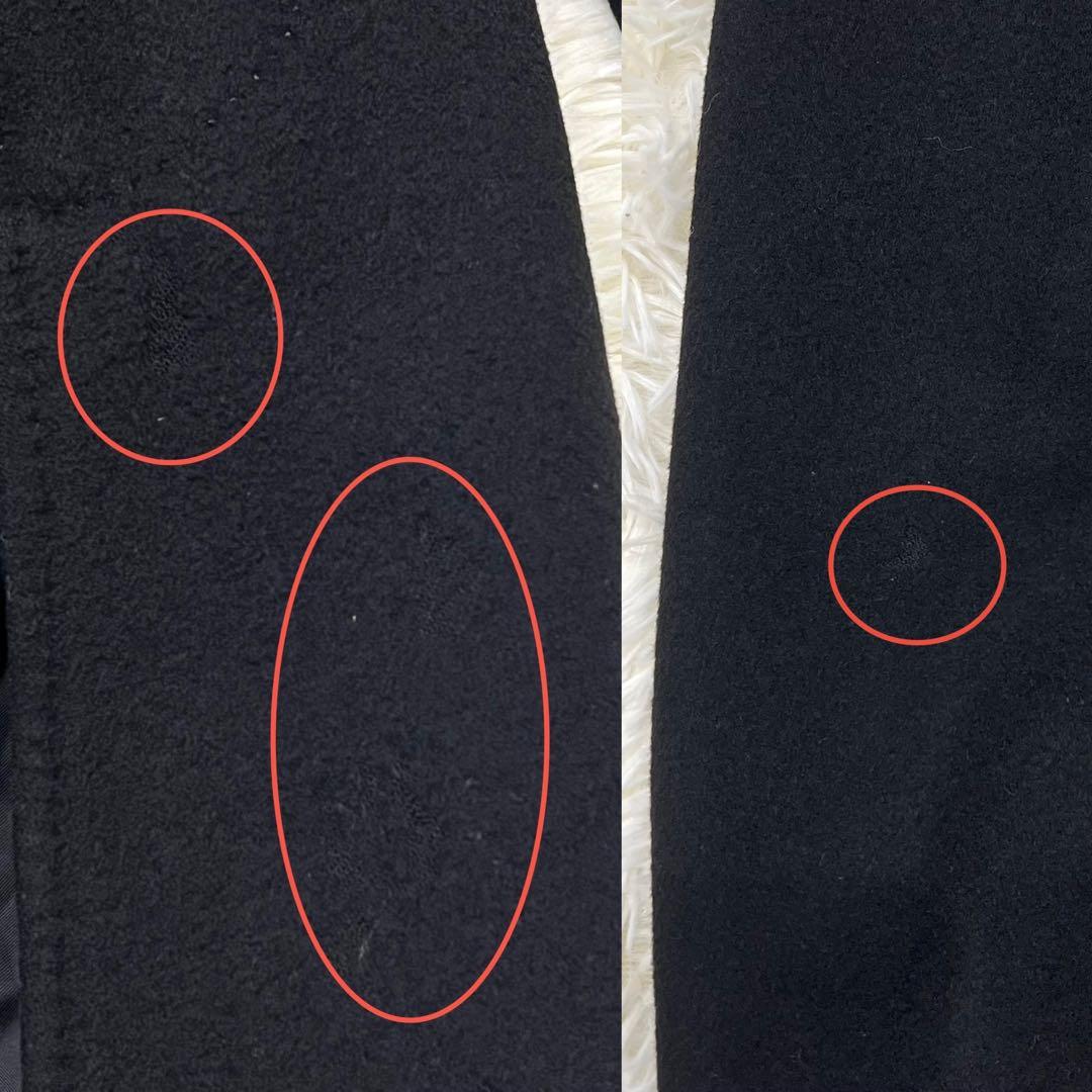 ポールスミス　カシミヤ　ラムウール　ロングコート　黒　M