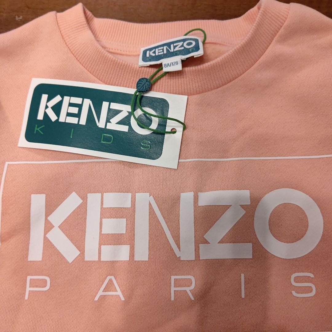 KENZO KIDS ピンク ロゴ ドレス 長袖