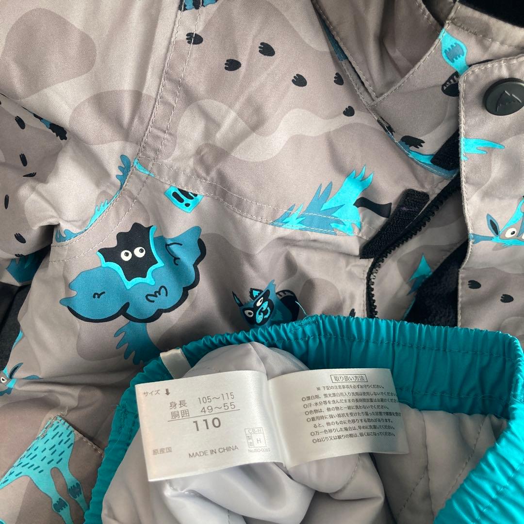 BURTON 子ども用スノーボードウェア 4T 動物柄