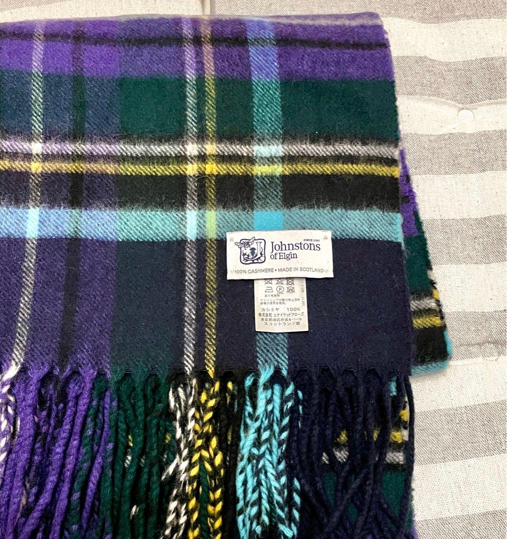 激レア！【定価93,500円】ジョンストンズ UA別注 カシミヤ大判 ストール♡