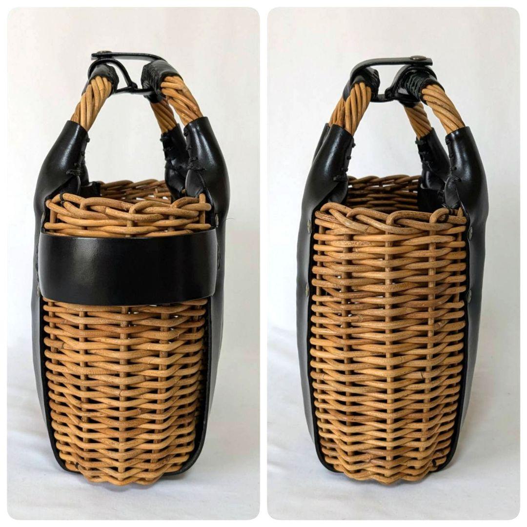 ebagos エバゴス ヤマノコトバ 18AW オイルショルダー 籠バッグ 紅籐