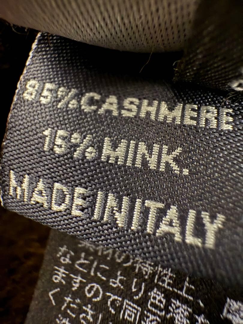 フェンディ 大判マフラー カシミヤ85% ミンク 伊製