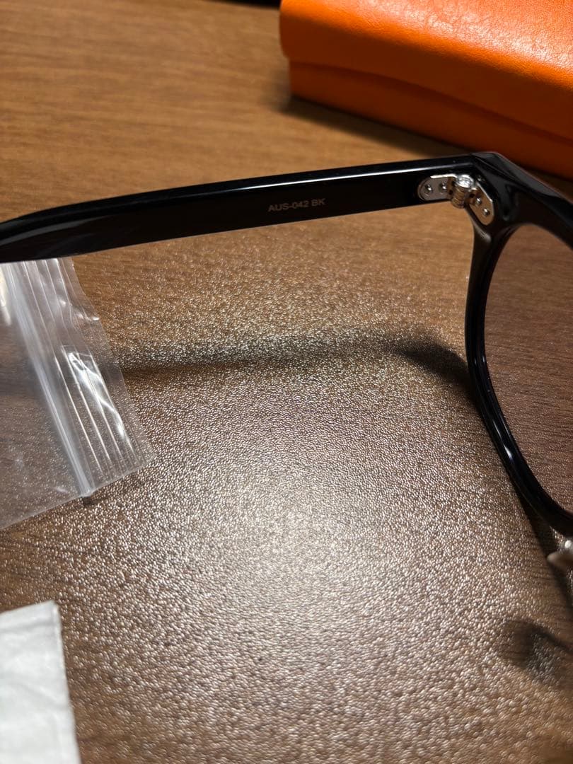 金子眼鏡　AUS-042 BK ブラック サングラス ウェリントン型　新品