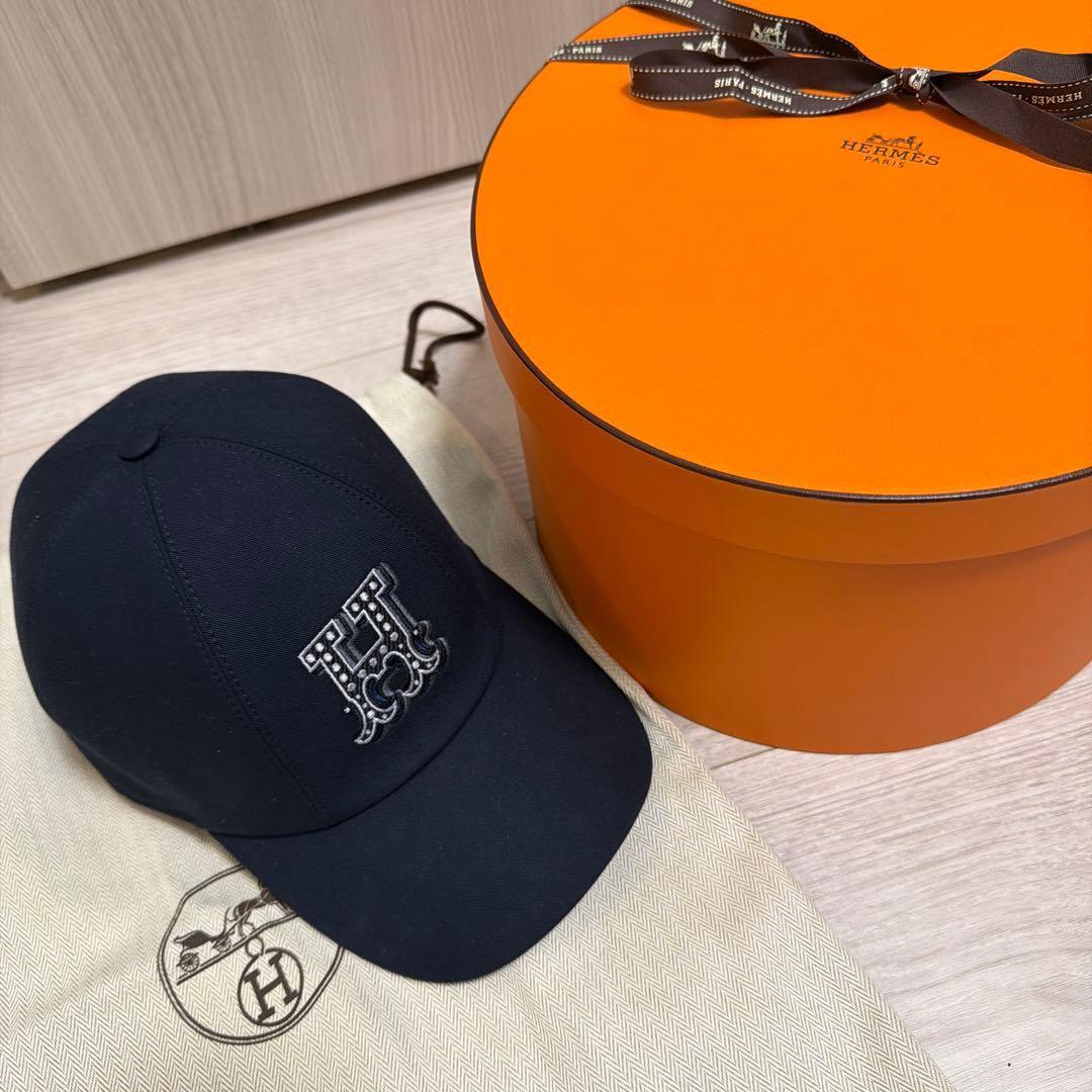 極美品エルメス キャスケット 《セレナ・Hエレクトリック》帽子 キャップ