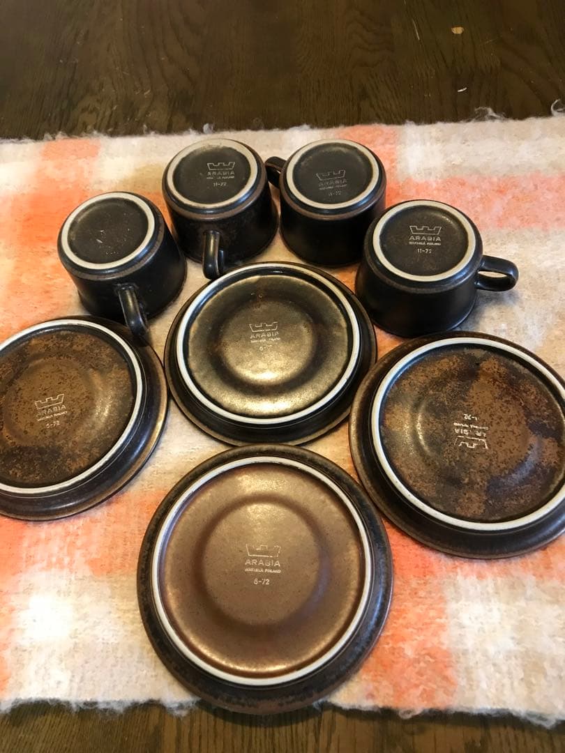 ARABIA製デミタスカップ4客フィンランド