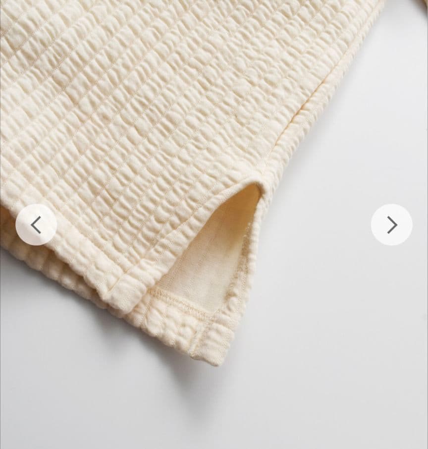 chimalaブリスター キルト クルーネック プルオーバー 　新品タグ付き