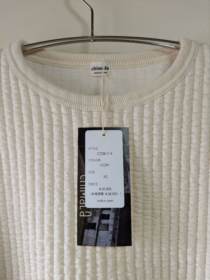 chimalaブリスター キルト クルーネック プルオーバー 　新品タグ付き