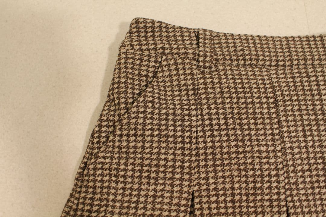 最終値下　muta MARINE 千鳥柄 プリーツスカート インナー付 ゴルフ