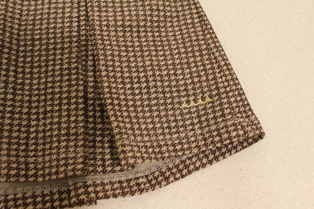 最終値下　muta MARINE 千鳥柄 プリーツスカート インナー付 ゴルフ