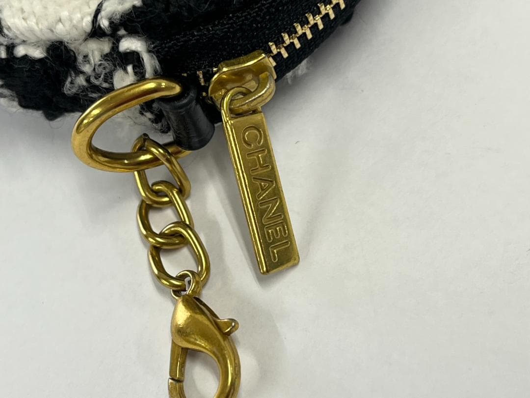 ◆CHANEL シャネル ツイードミニポーチ ケース ノベルティ