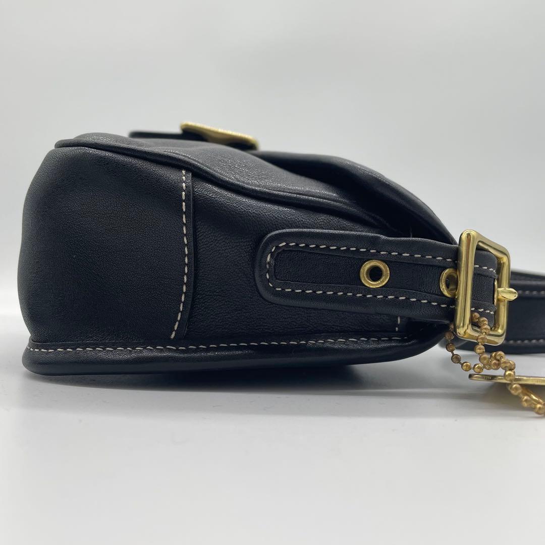 【極美品】コーチ　ワンショルダーバッグ　ソーホー　レザー　パンプトン　ブラック